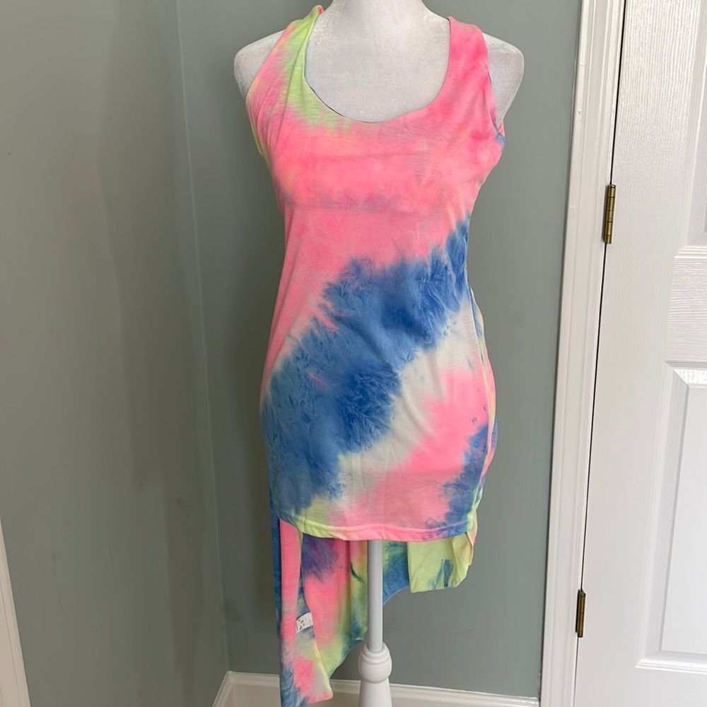 Tie Dye Dress Swim Coverup